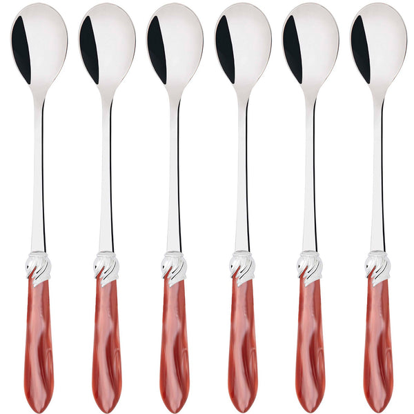 Falabella Brilliant Ice Tea / Cocktail Spoon Set - Rust