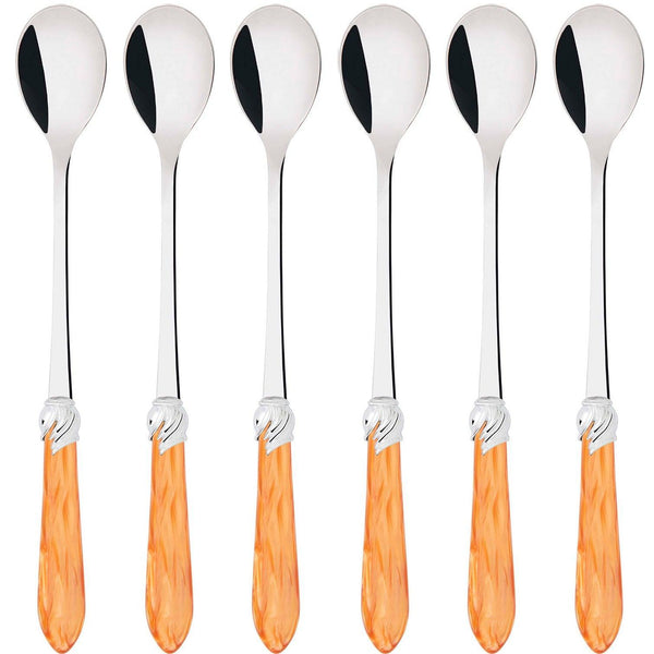 Falabella Brilliant Ice Tea / Cocktail Spoon Set - Tangerine