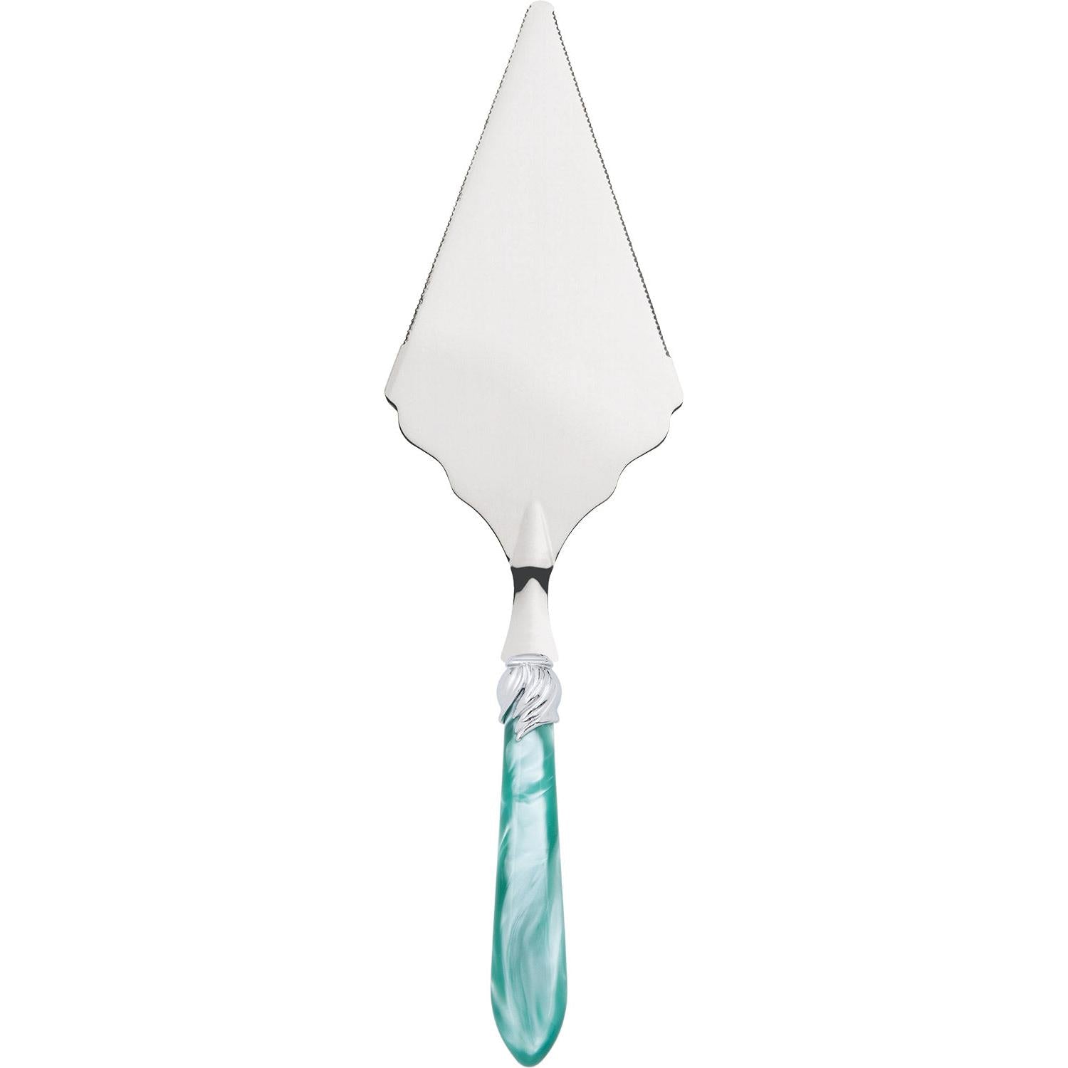 Falabella Brilliant Large Cake Server Serrated - aqua