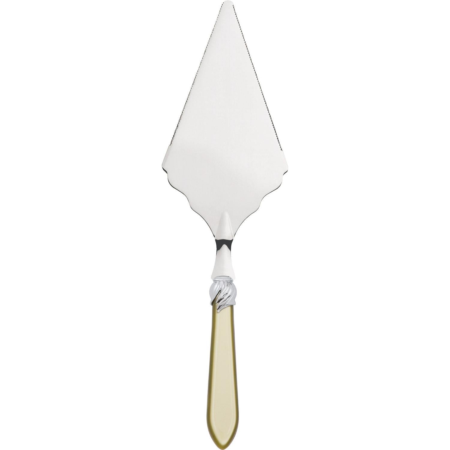 Falabella Brilliant Large Cake Server Serrated - chartreuse green