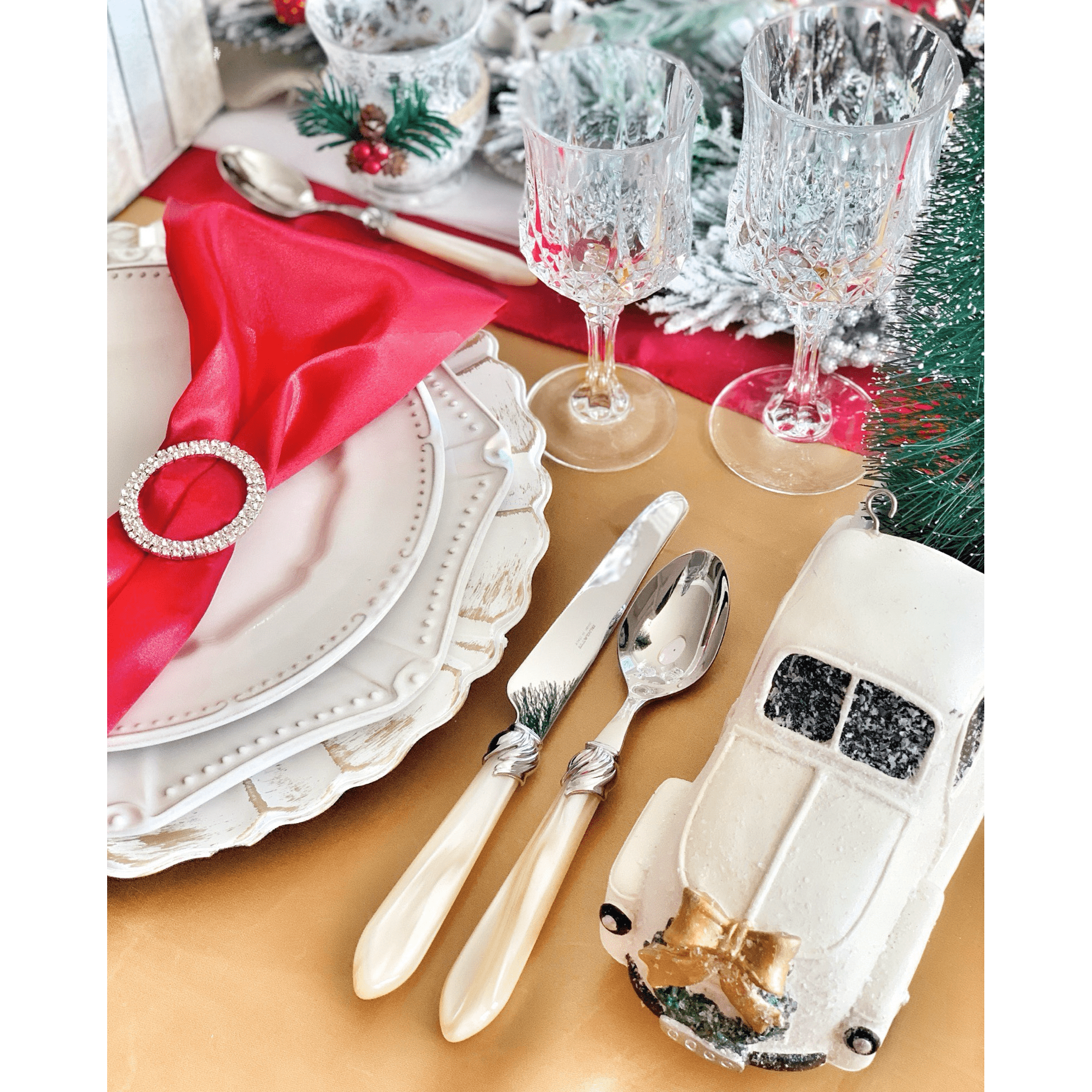 Falabella Steak Knives Set - IVORY-Casa Bugatti USA