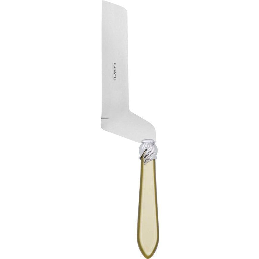 Falabella Brilliant Soft Cheese Offset Knife chartreuse green
