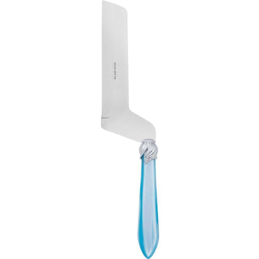 Falabella Brilliant Soft Cheese Offset Knife - sky blue