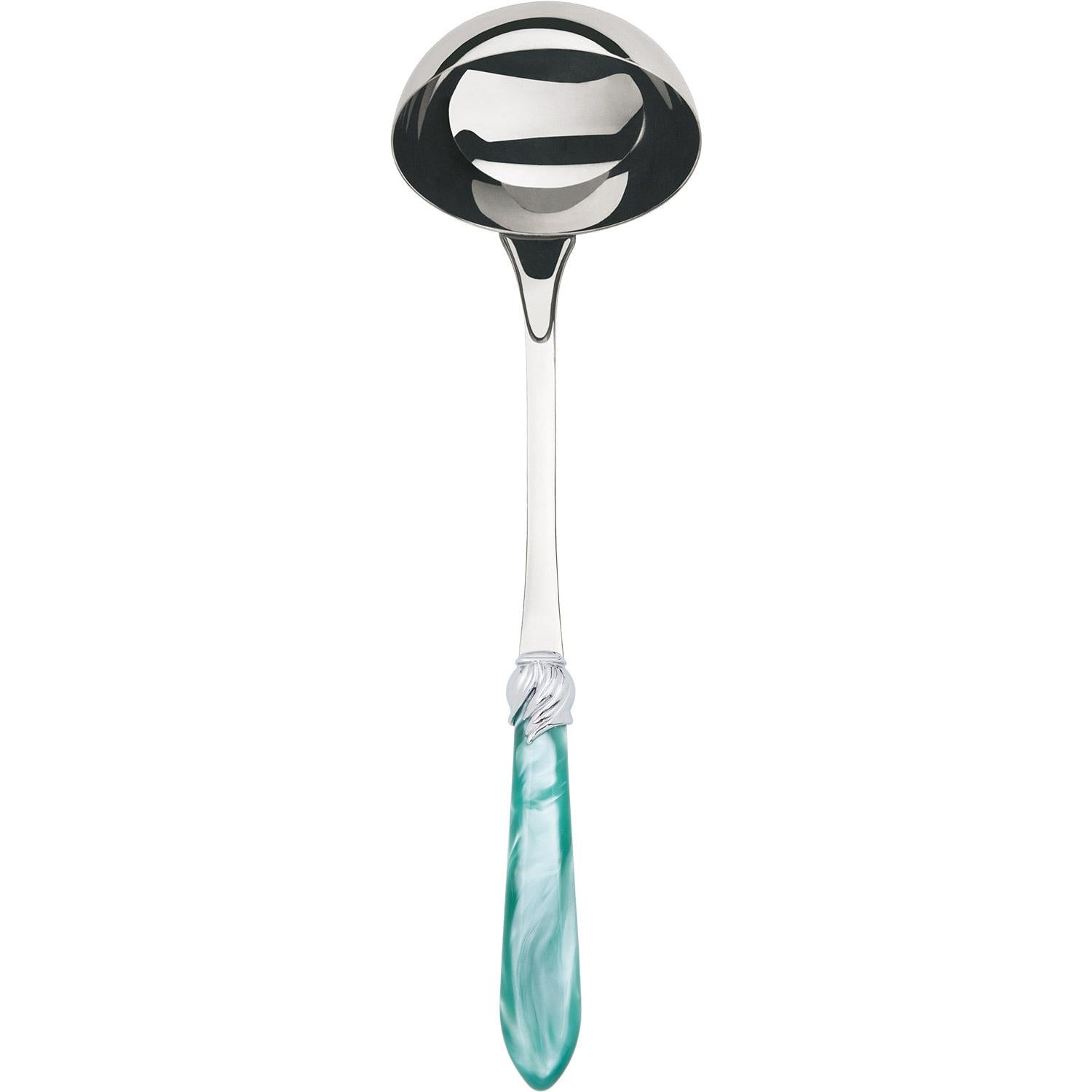 Falabella Brilliant Soup Ladle - aqua