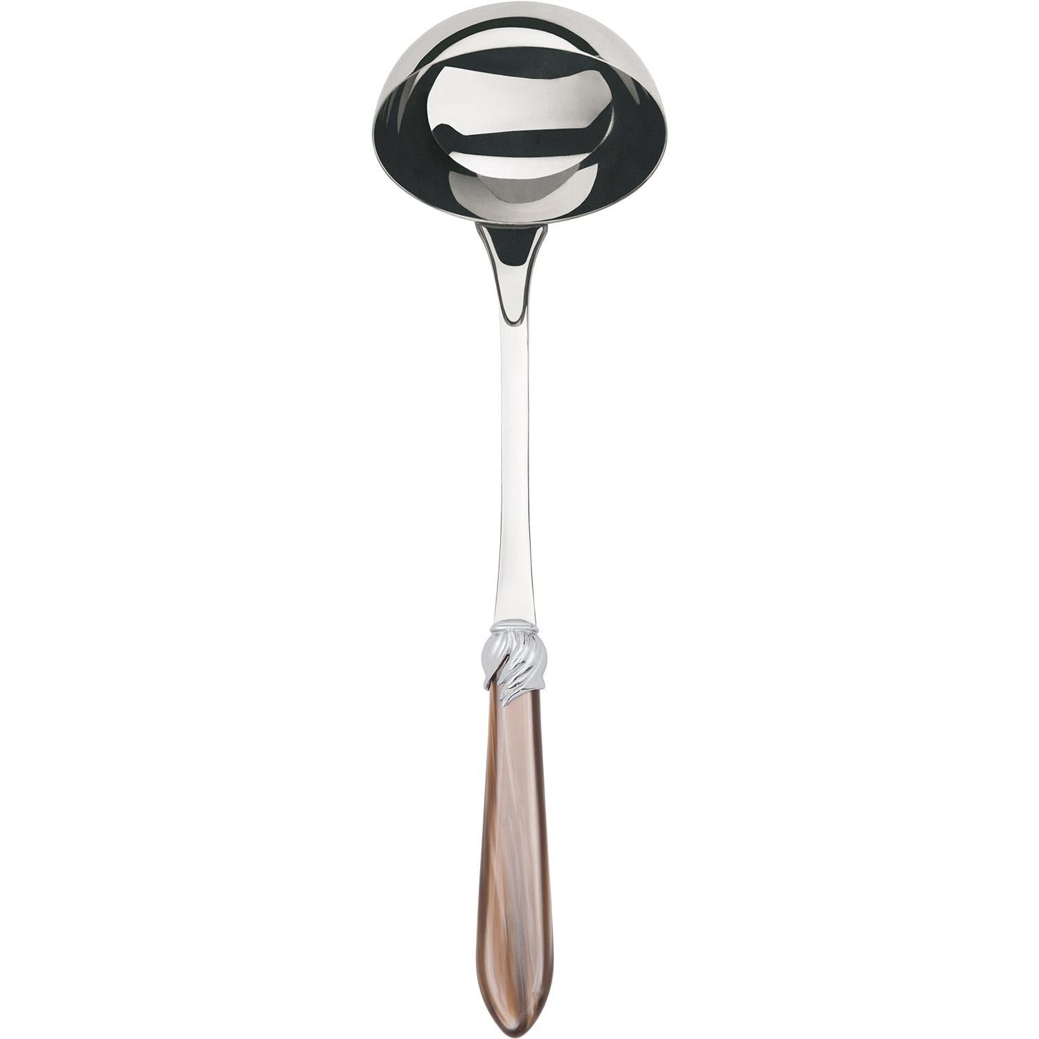 Falabella Brilliant Soup Ladle - taupe
