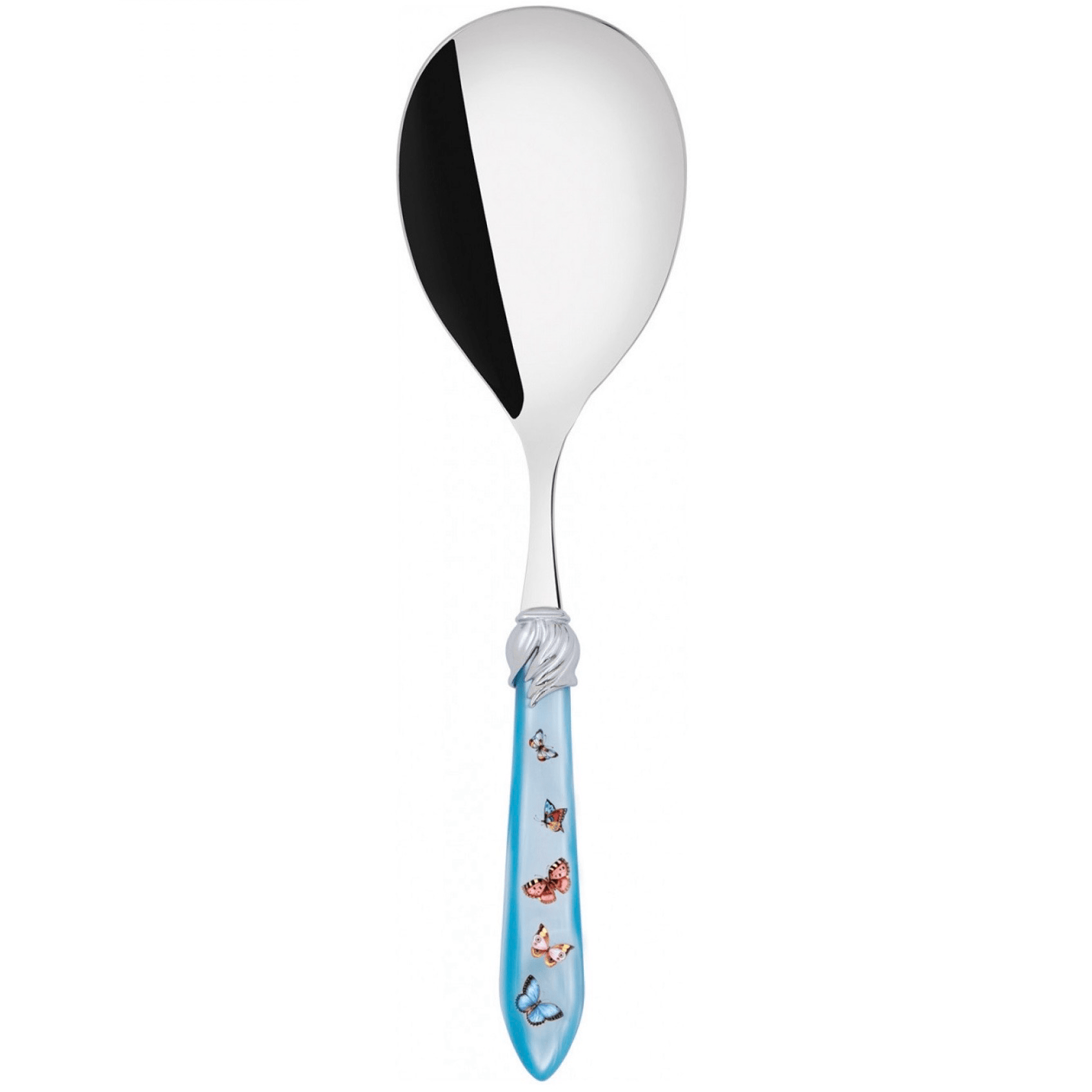 Falabella Butterflies Rice Casserole Serving Spoon - SKY BLUE-Casa Bugatti USA