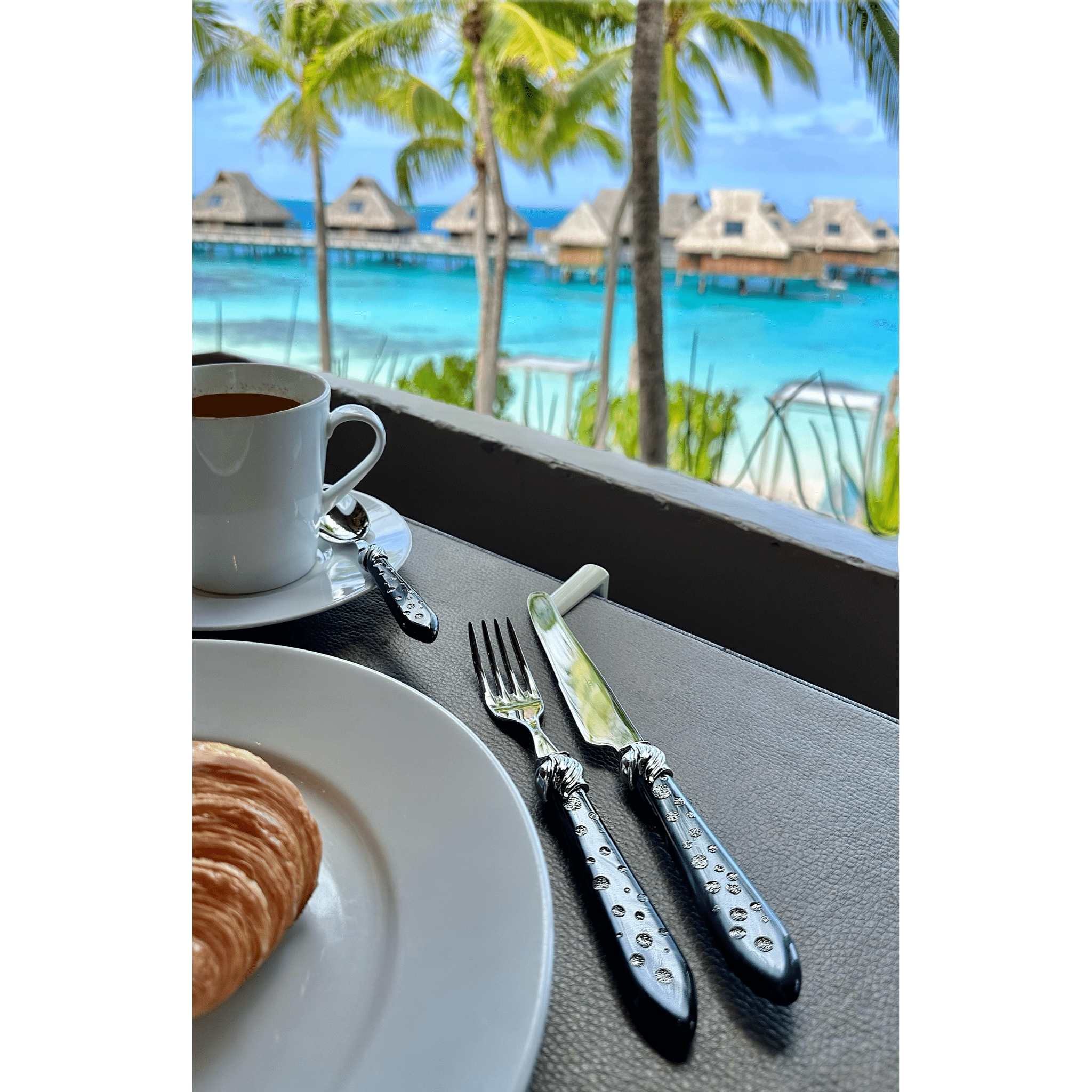 Falabella 5 Piece Place Setting - CHARCOAL-Casa Bugatti USA