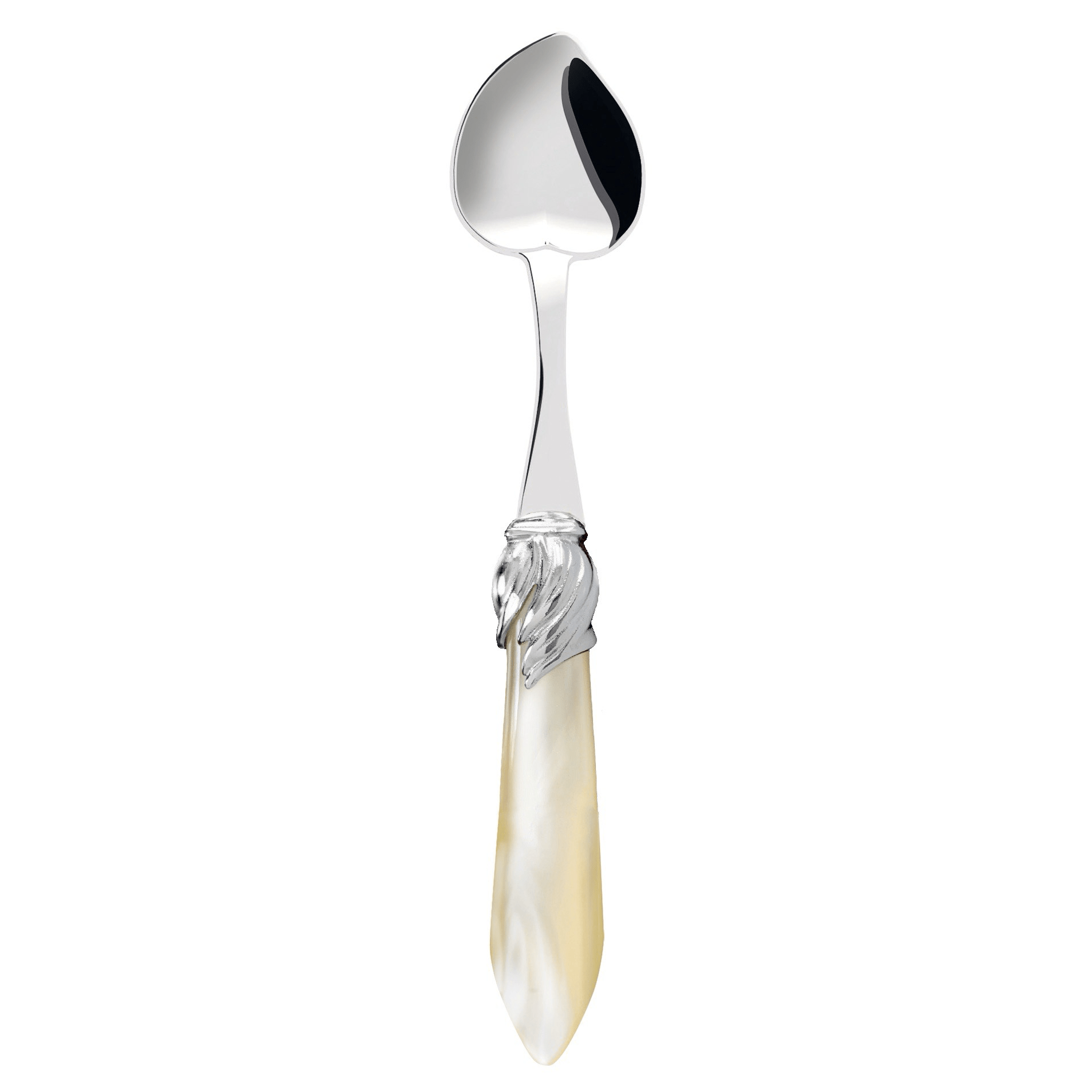 Falabella Heart Shape Moka Spoons Set ivory-Casa Bugatti USA