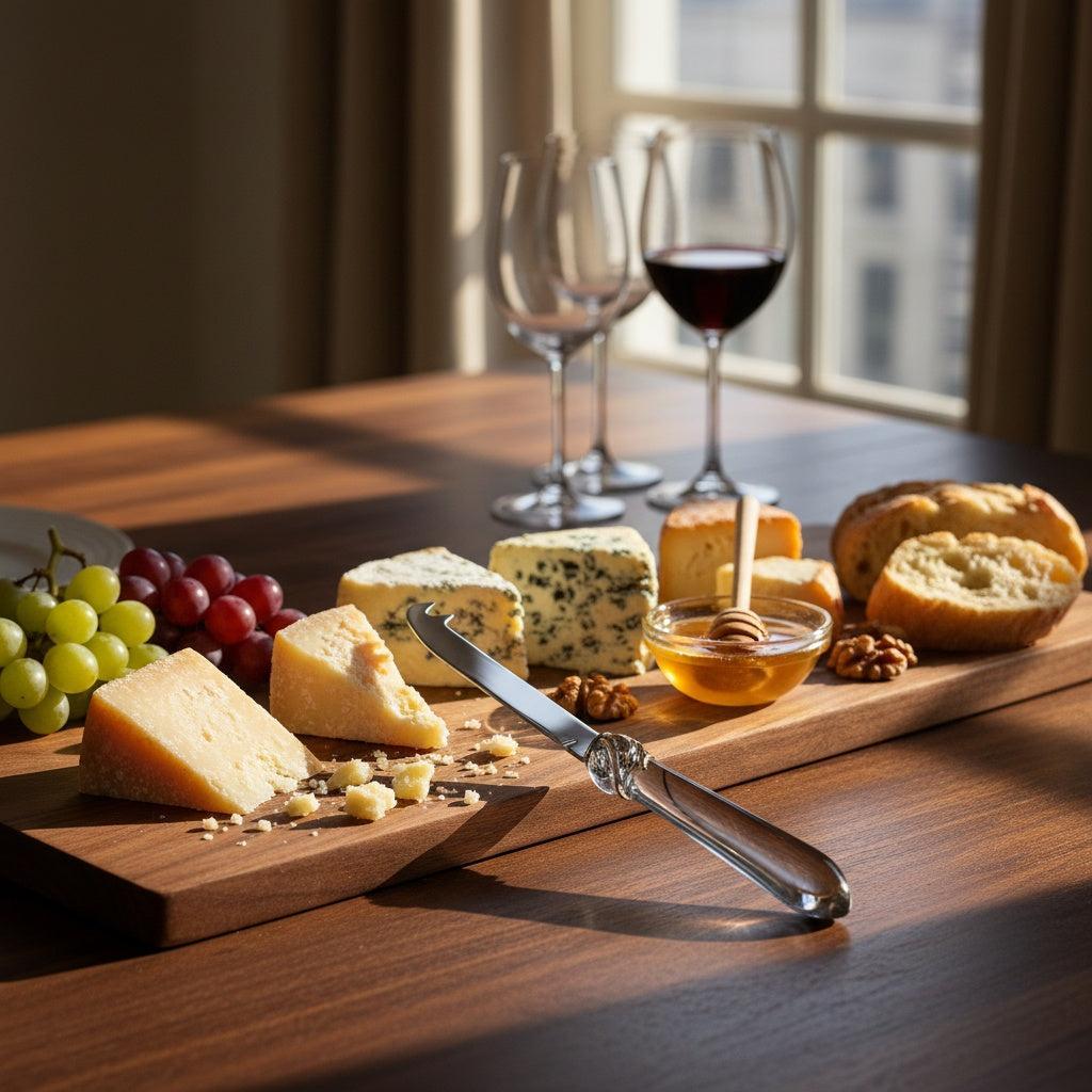 Falabella Brilliant 2 point "deer" cheese Knife - Clear