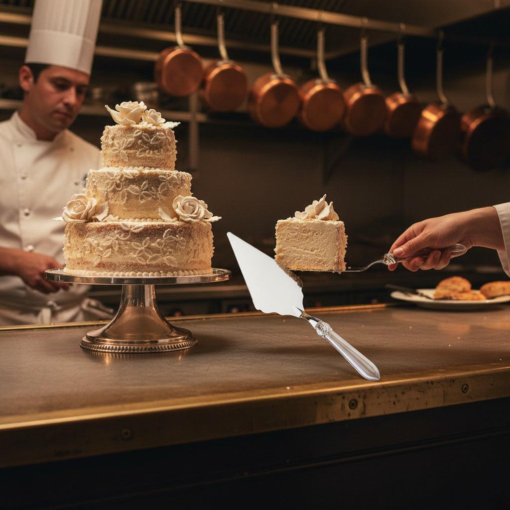 Falabella Brilliant Large Cake Server Serrated - Clear