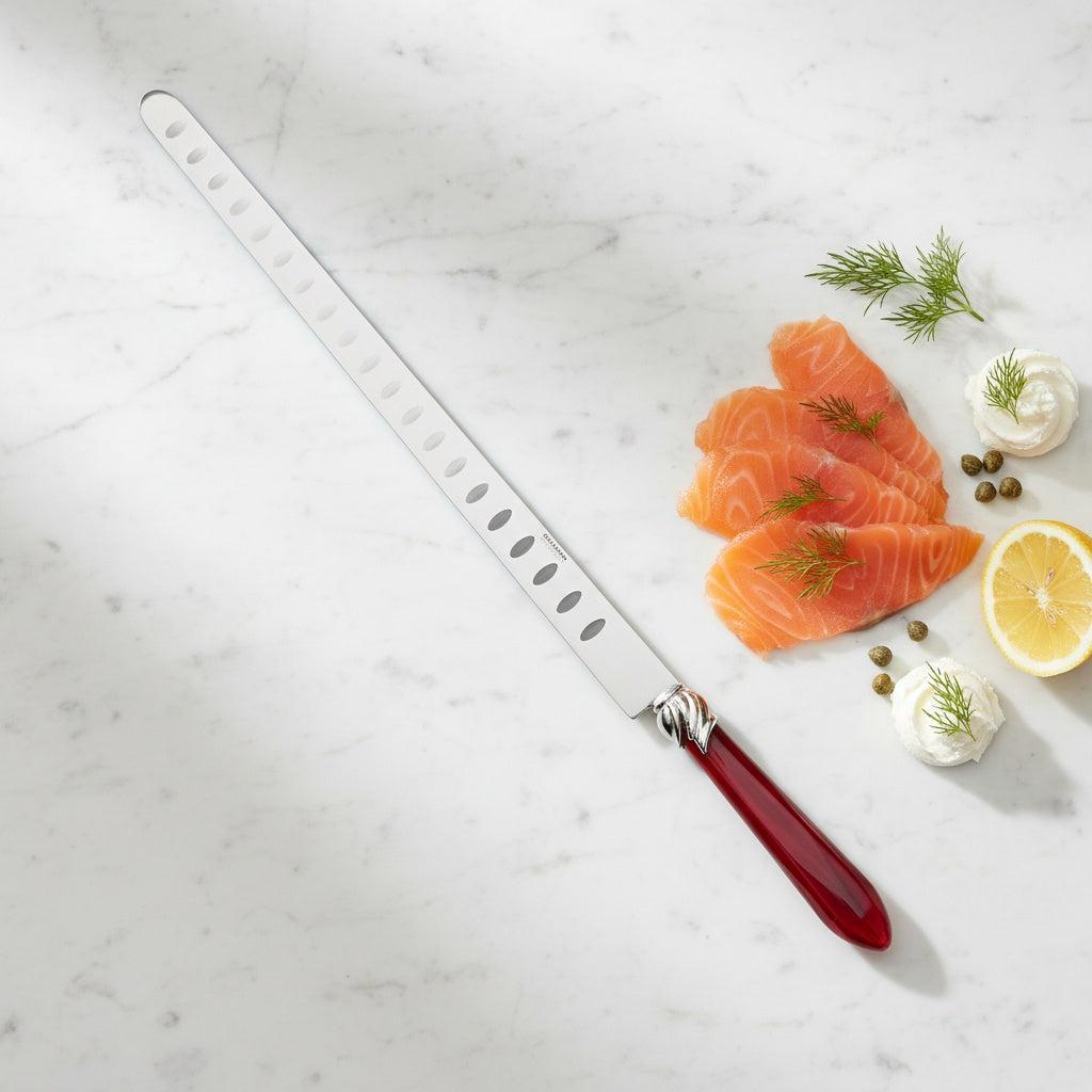 Falabella Brilliant Salmon Knife 40 cm (15.75 inch) - Burgundy