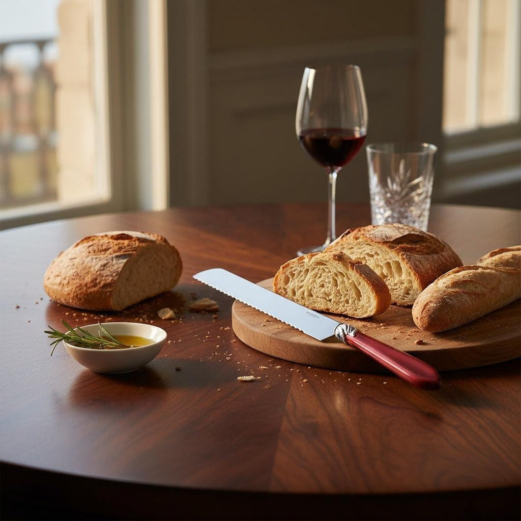 Falabella Brilliant Bread Knife - Burgundy