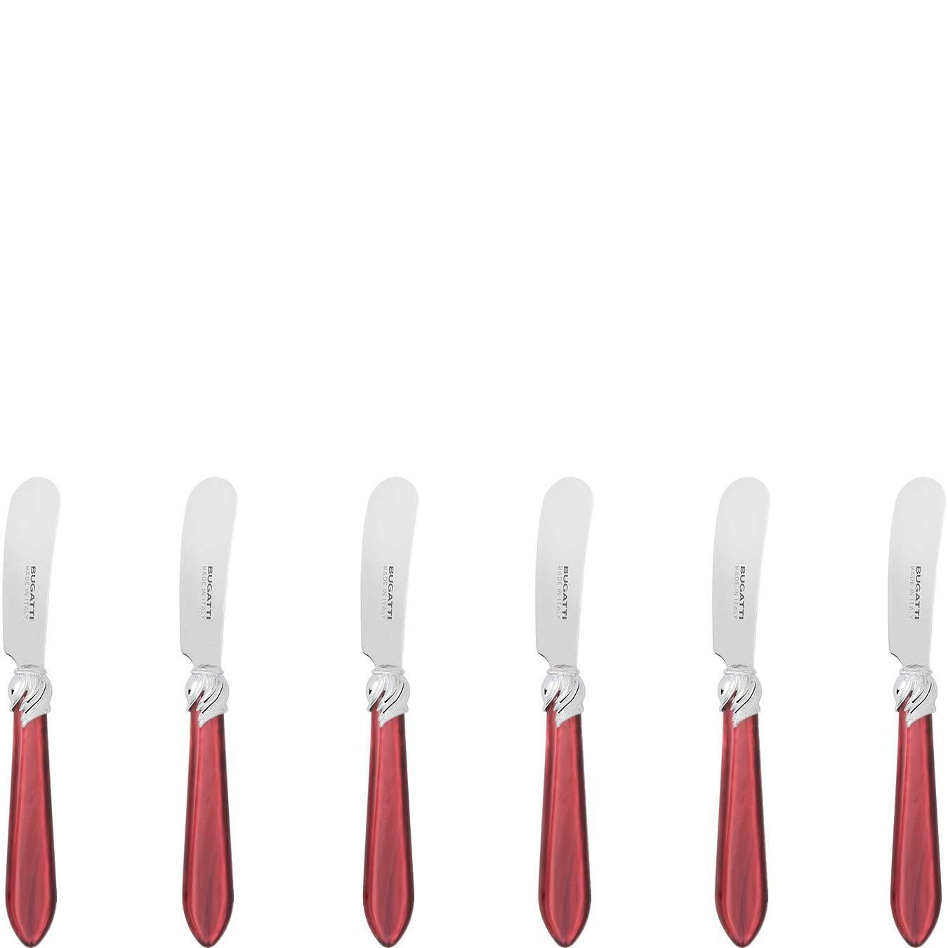 Falabella Spreader / Butter Knife Set - burgundy-Casa Bugatti USA