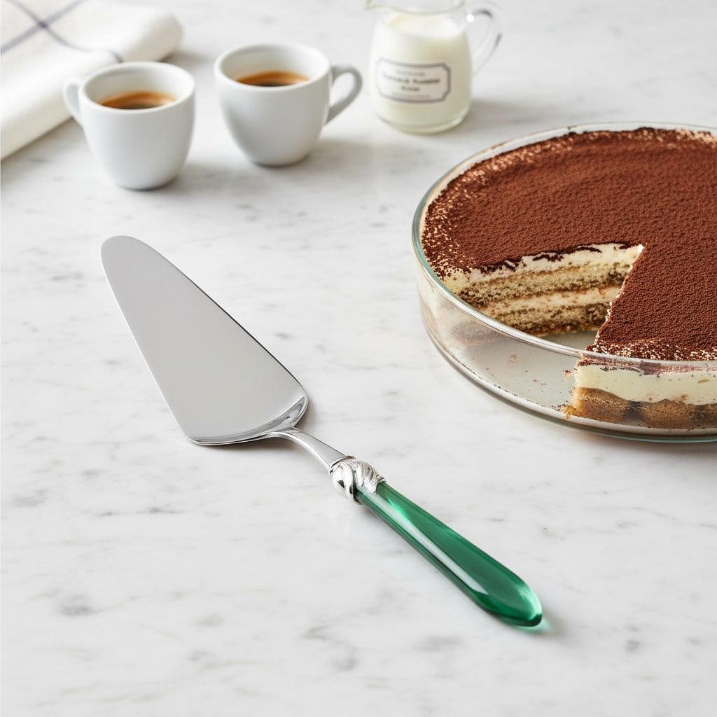 Falabella Brilliant Cake Server - Emerald Green