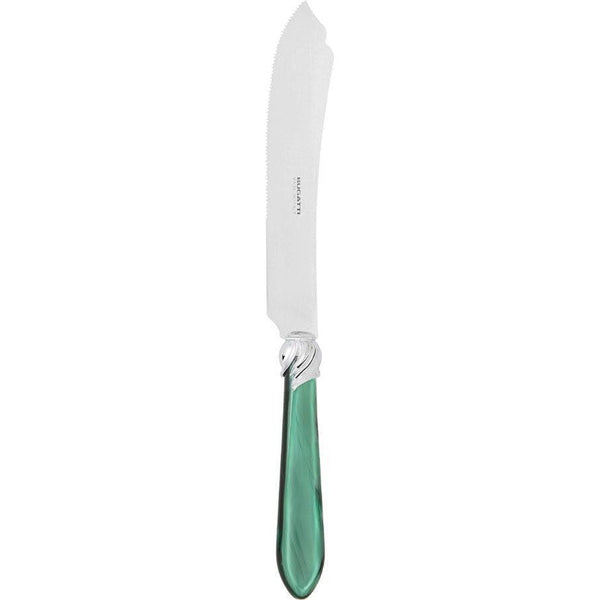 Falabella Brilliant Cake Knife 28 cm (11.02 inch) - Emerald Green-Casa Bugatti USA