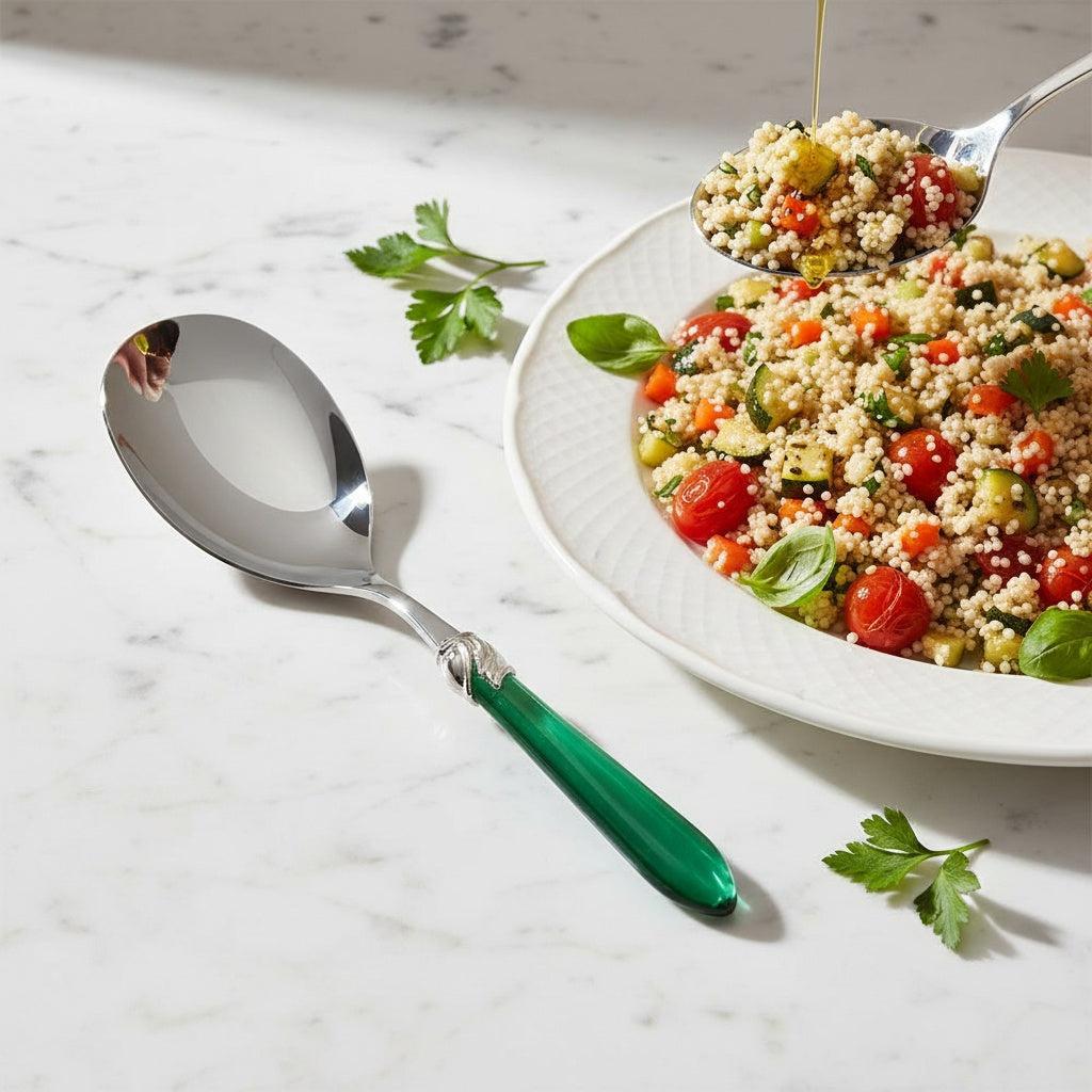Falabella Brilliant Rice Casserole Serving Spoon - Emerald Green