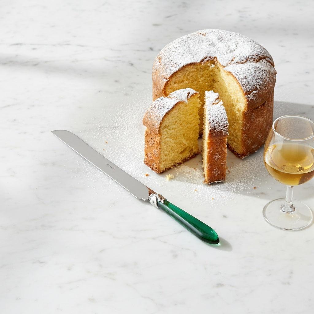 Falabella Brilliant Long Cake Knife 32 cm (12.60 inch) - Emerald Green-Casa Bugatti USA