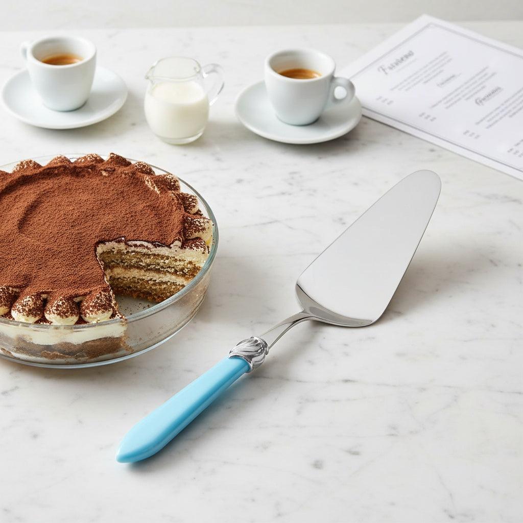 Falabella Brilliant Cake Server - Sky Blue-Casa Bugatti USA
