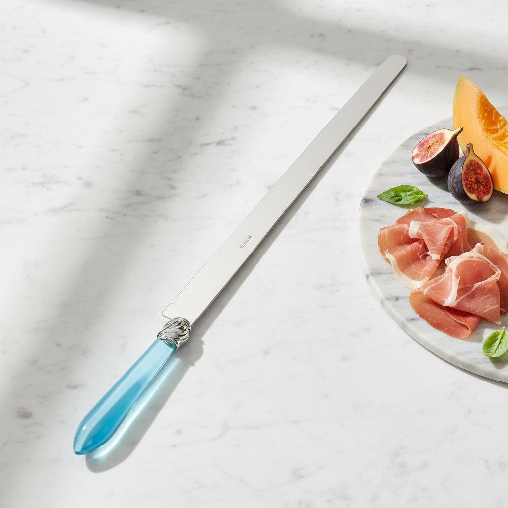 Falabella Brilliant Ham Knife 40 cm (15.75 inch) - Sky Blue-Casa Bugatti USA