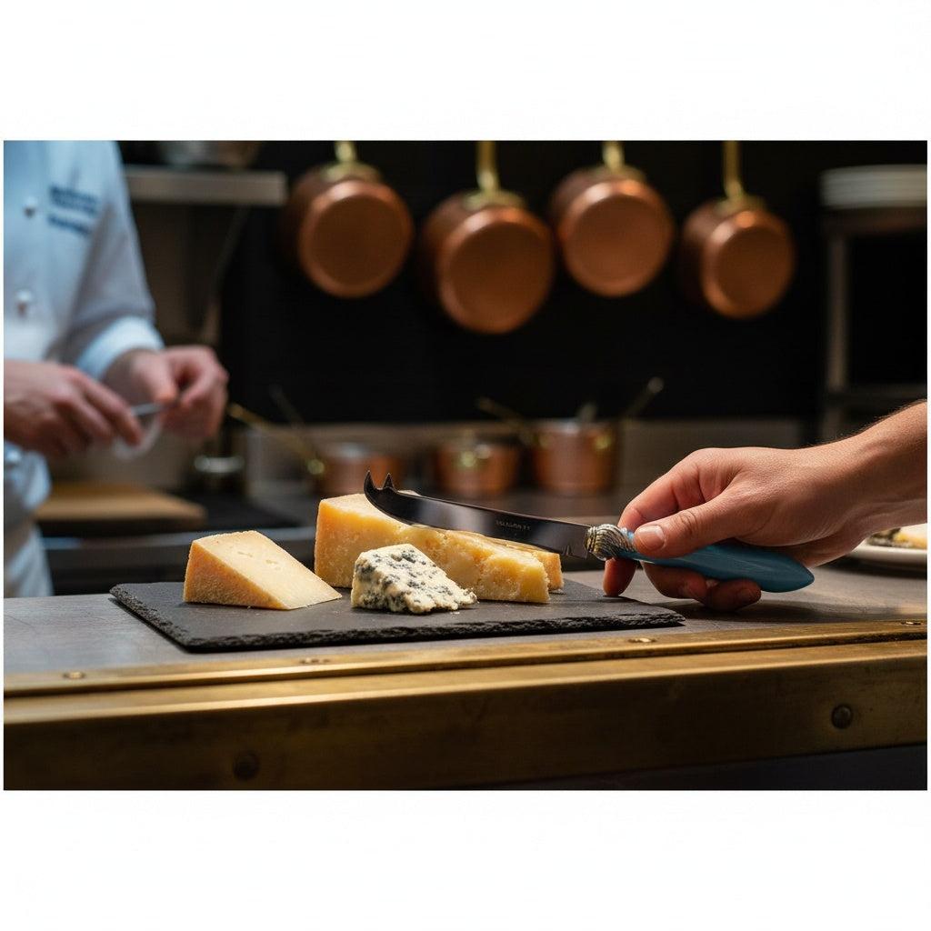 Falabella Brilliant 2 point "deer" cheese Knife - Sky Blue
