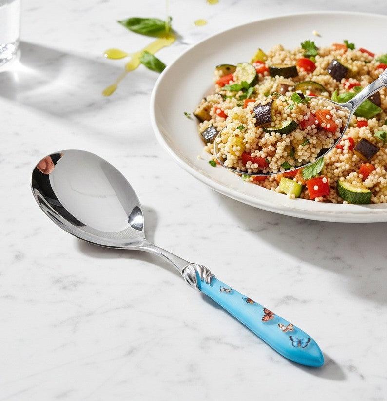 Falabella Butterflies Rice Casserole Serving Spoon - Sky Blue