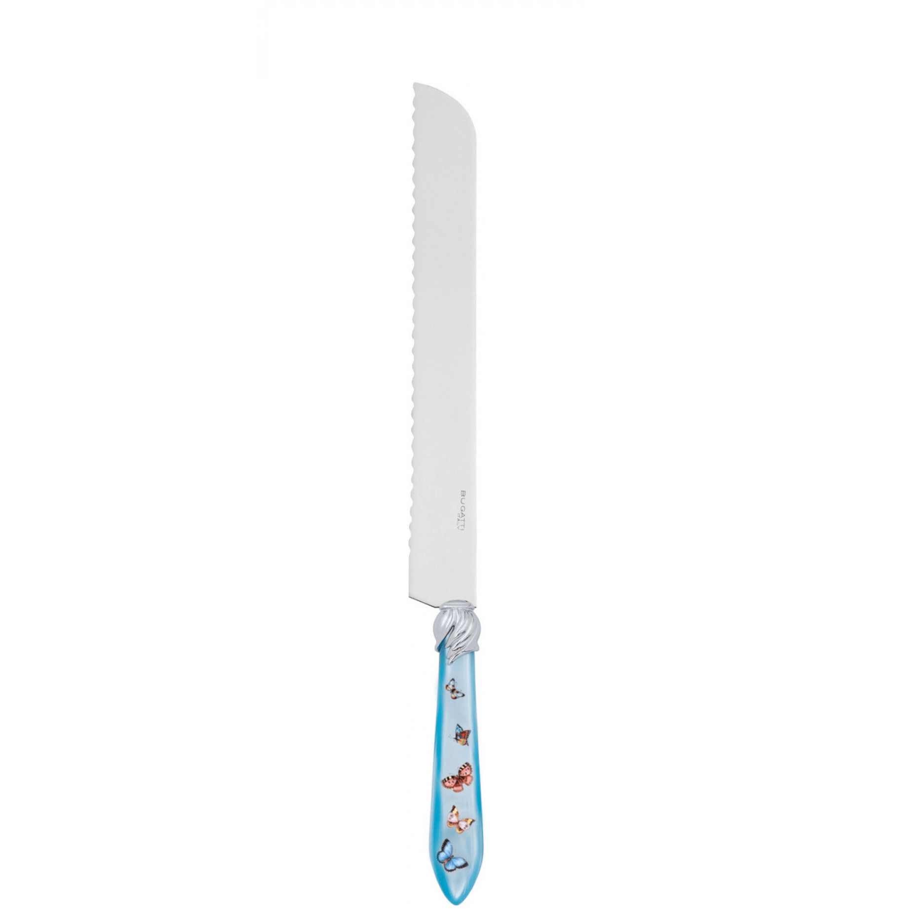 Falabella Butterflies Bread Knife - Sky Blue-Casa Bugatti USA