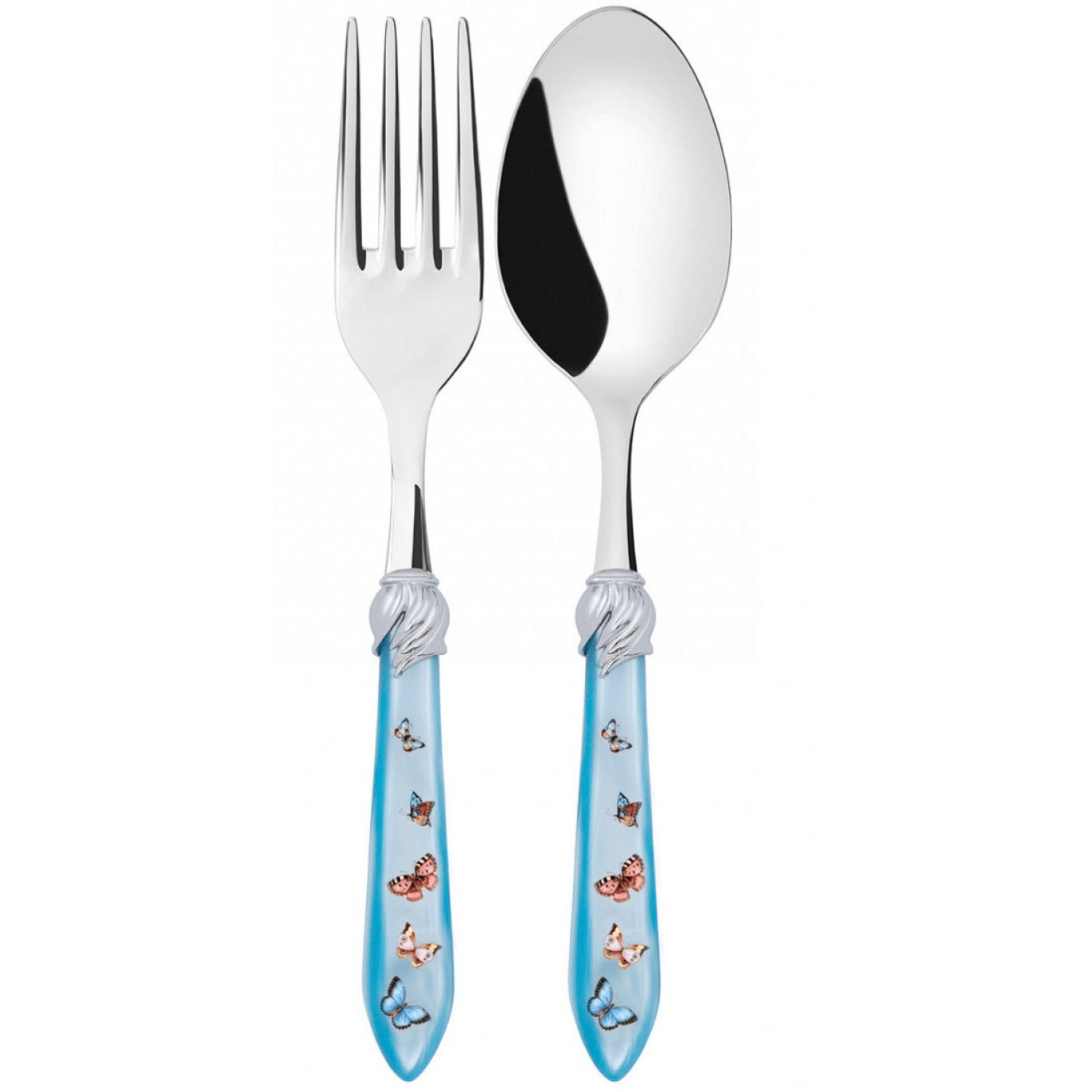 Falabella Butterflies 2 Piece Serving Set sky blue-Casa Bugatti USA