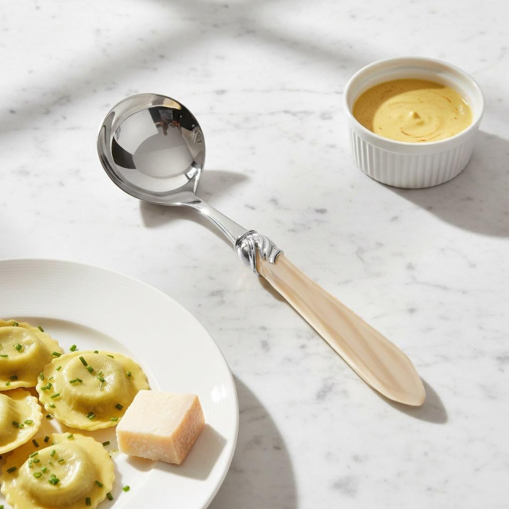 Falabella Brilliant Sauce / Gravy Ladle - Ivory