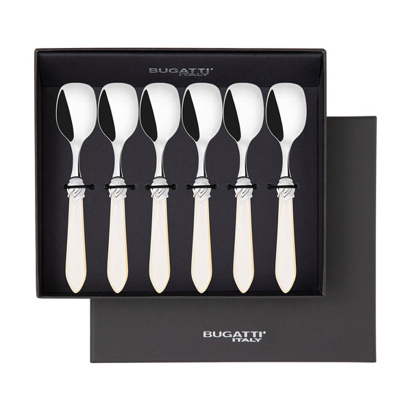 Falabella Brilliant Ice Cream Spoons Set in gift box - Ivory