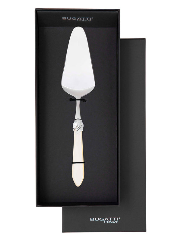 Falabella Brilliant Cake Server in gift box - Ivory-Casa Bugatti USA