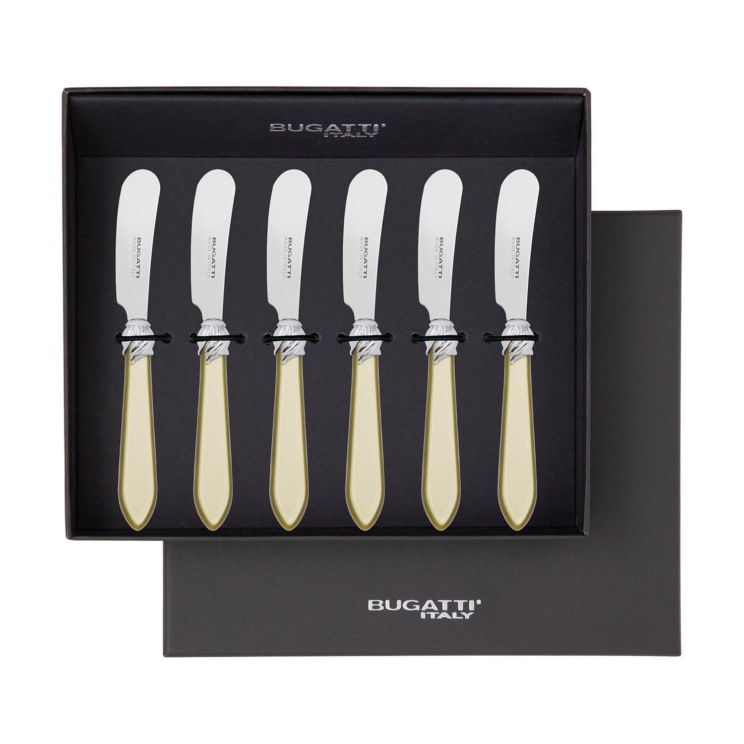 Falabella Spreader / Butter Knife Set - chartreuse green