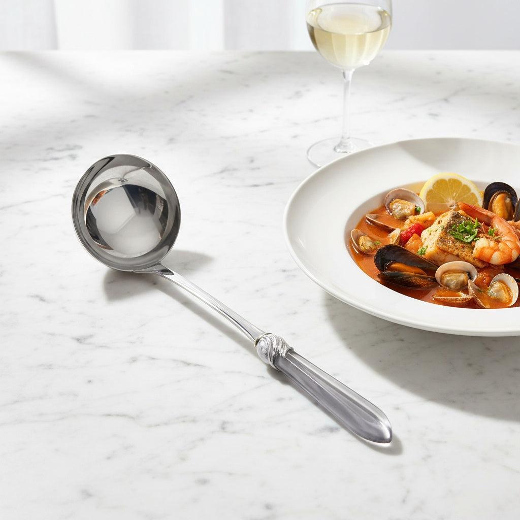 Falabella Brilliant Soup Ladle - Gray
