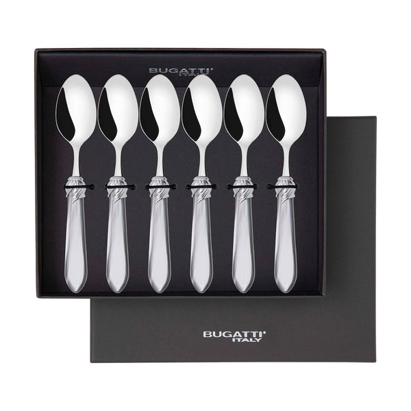 Falabella Brilliant 6 Piece Coffee Spoon Set in gift box - gray