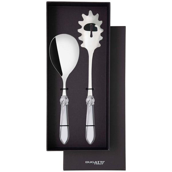 Falabella Brilliant 2 Piece Pasta Set in gift box - Gray-Casa Bugatti USA