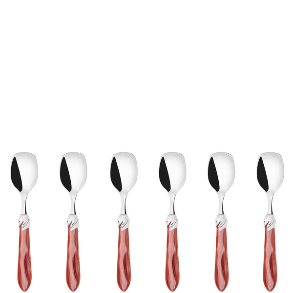 Falabella Brilliant Ice Cream Spoons Set, Rust — Casa Bugatti