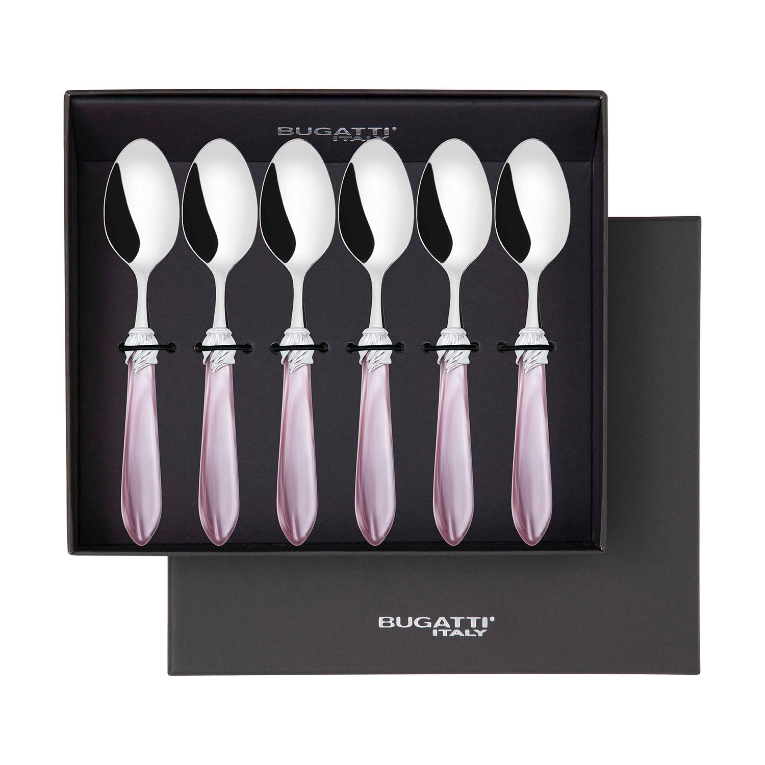 Falabella Brilliant 6 Piece Coffee Spoon Set in gift box - lilac