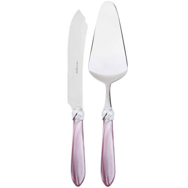Falabella Brilliant 2 Piece Cake Serving set, Lilac — Casa Bugatti