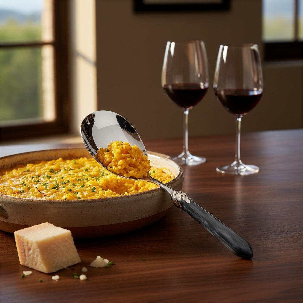 Falabella Brilliant Rice Casserole Serving Spoon - Charcoal