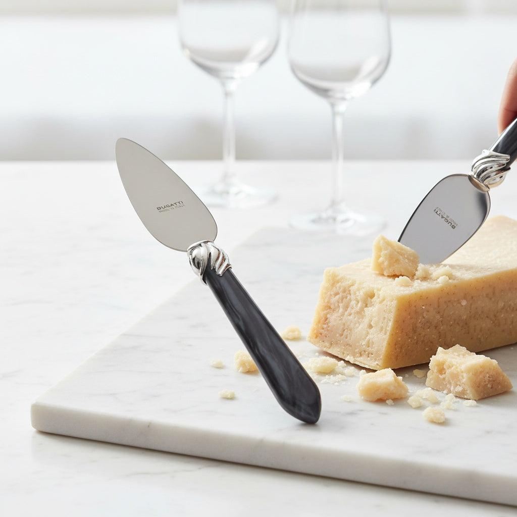 Falabella Brilliant Parmesan Cheese Knife - Charcoal-Casa Bugatti USA