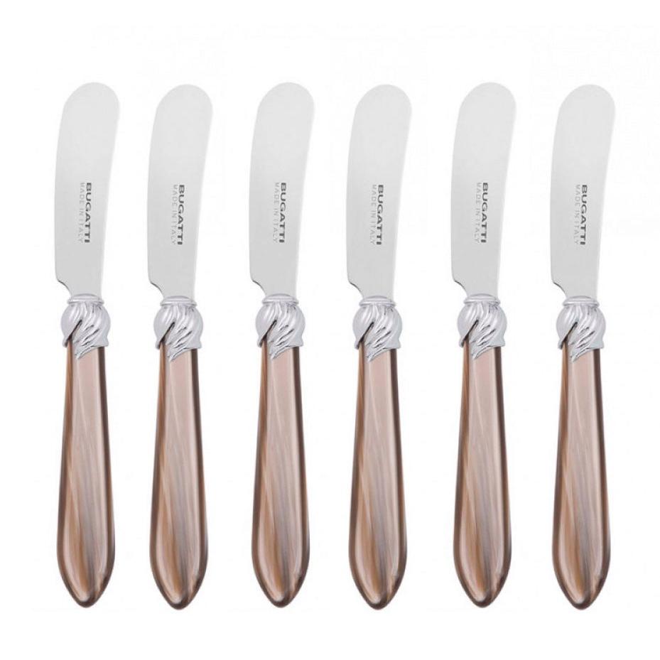 Falabella Spreader / Butter Knife Set - Taupe-Casa Bugatti USA