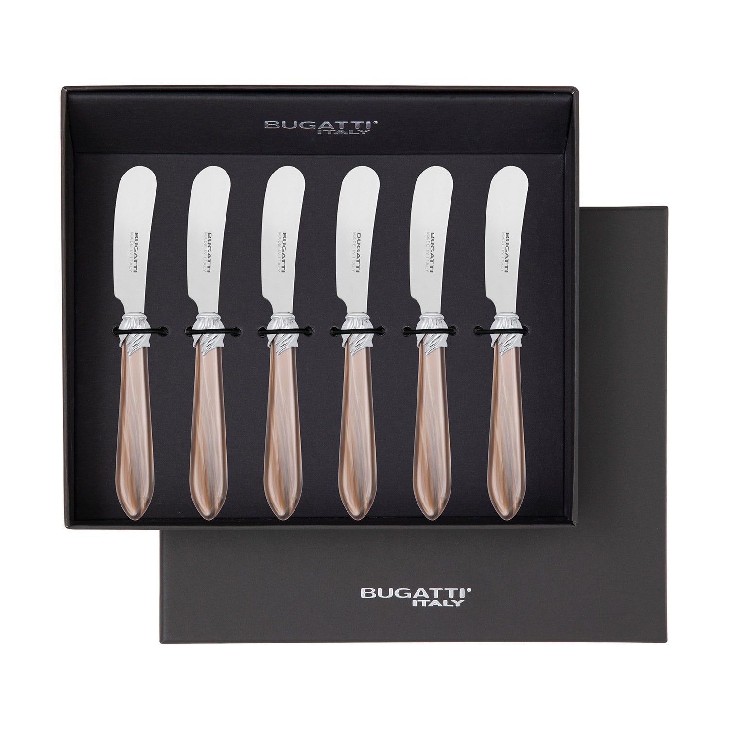 Falabella Spreader / Butter Knife Set - Taupe-Casa Bugatti USA