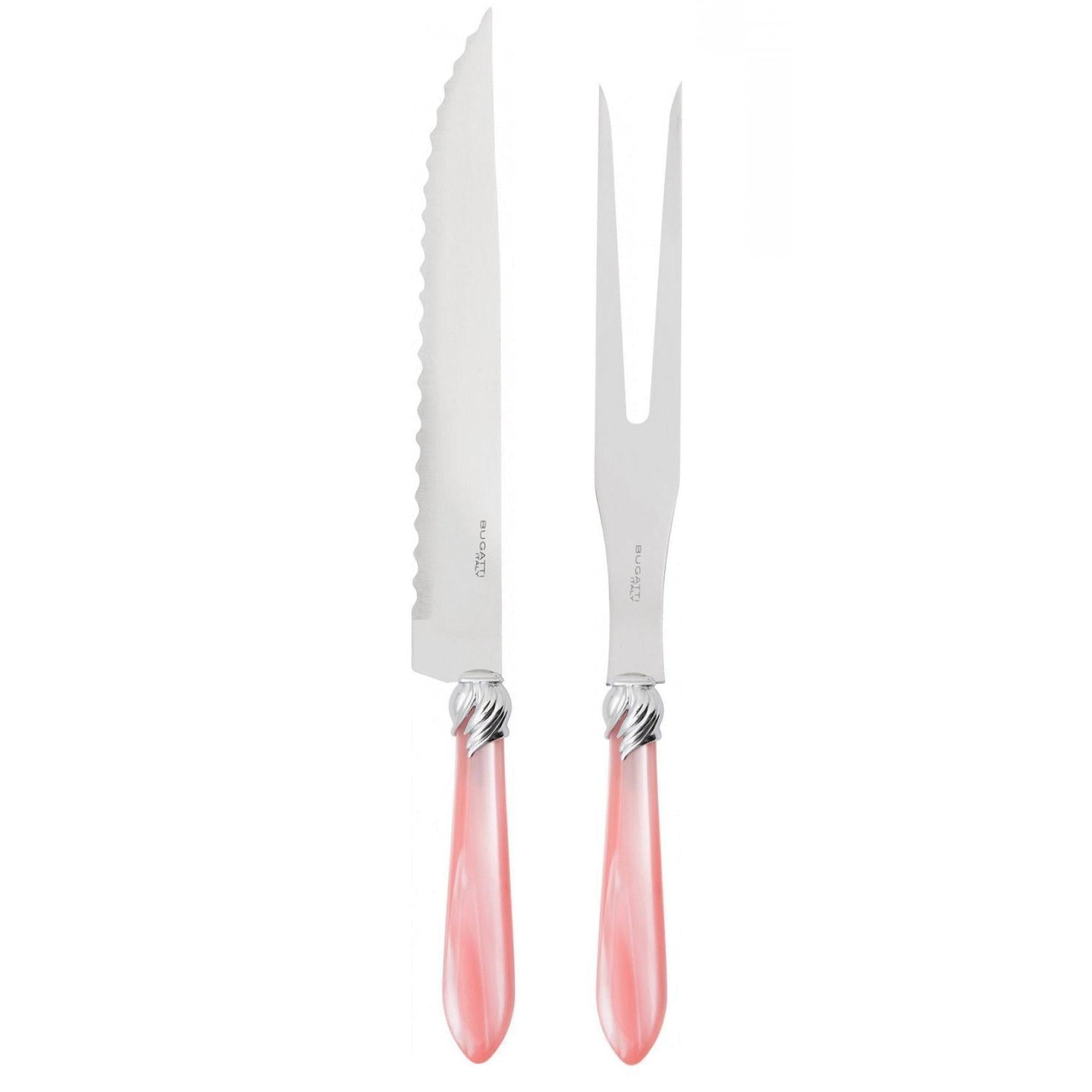 Falabella Brilliant Roast Carving Set - Pink-Casa Bugatti USA