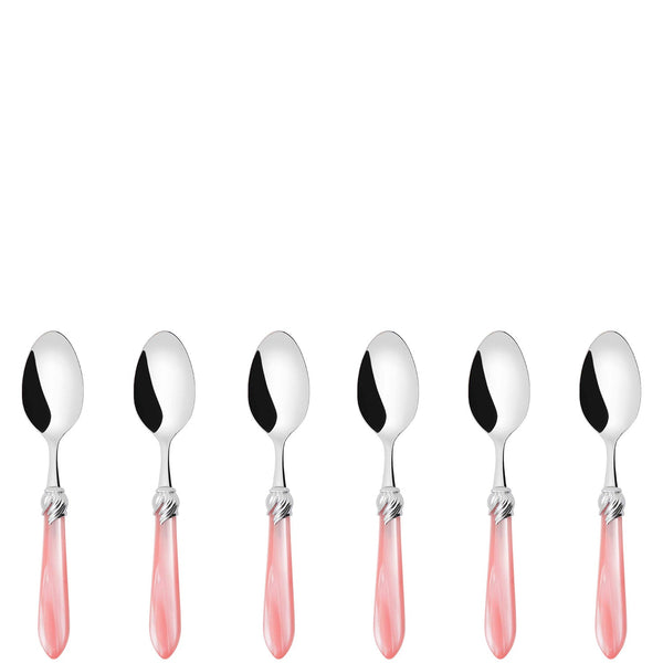 Falabella Brilliant 6 Piece Coffee Spoon Set in gift box - pink