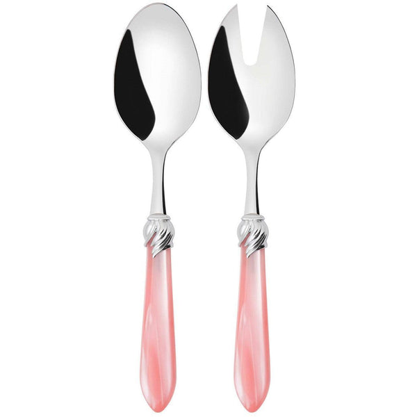 Falabella Brilliant 2 Piece Salad Servers, Pink — Casa Bugatti