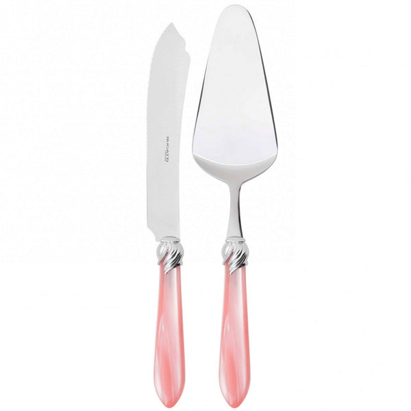 Falabella Brilliant 2 Piece Cake Serving set, Pink — Casa Bugatti