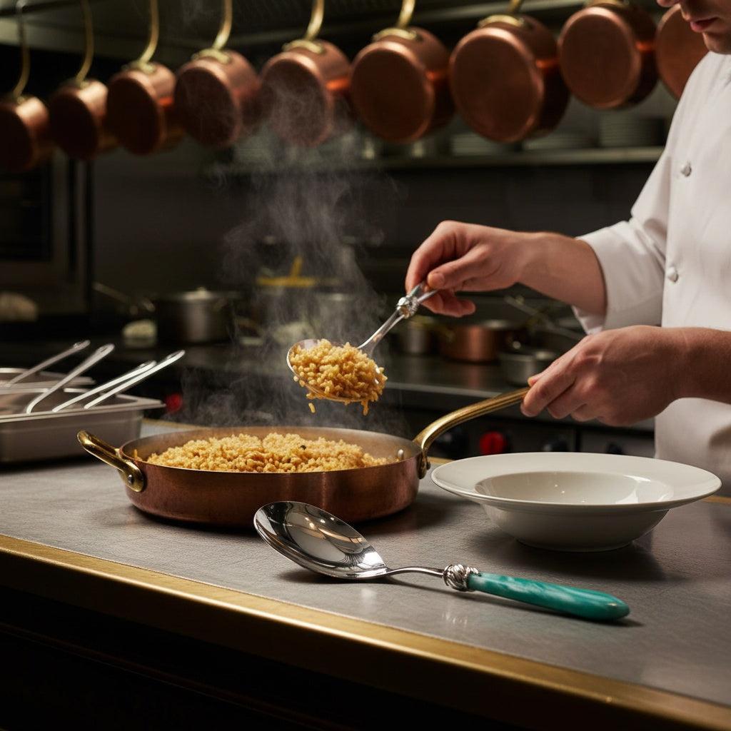 Falabella Brilliant Rice Casserole Serving Spoon - Aqua
