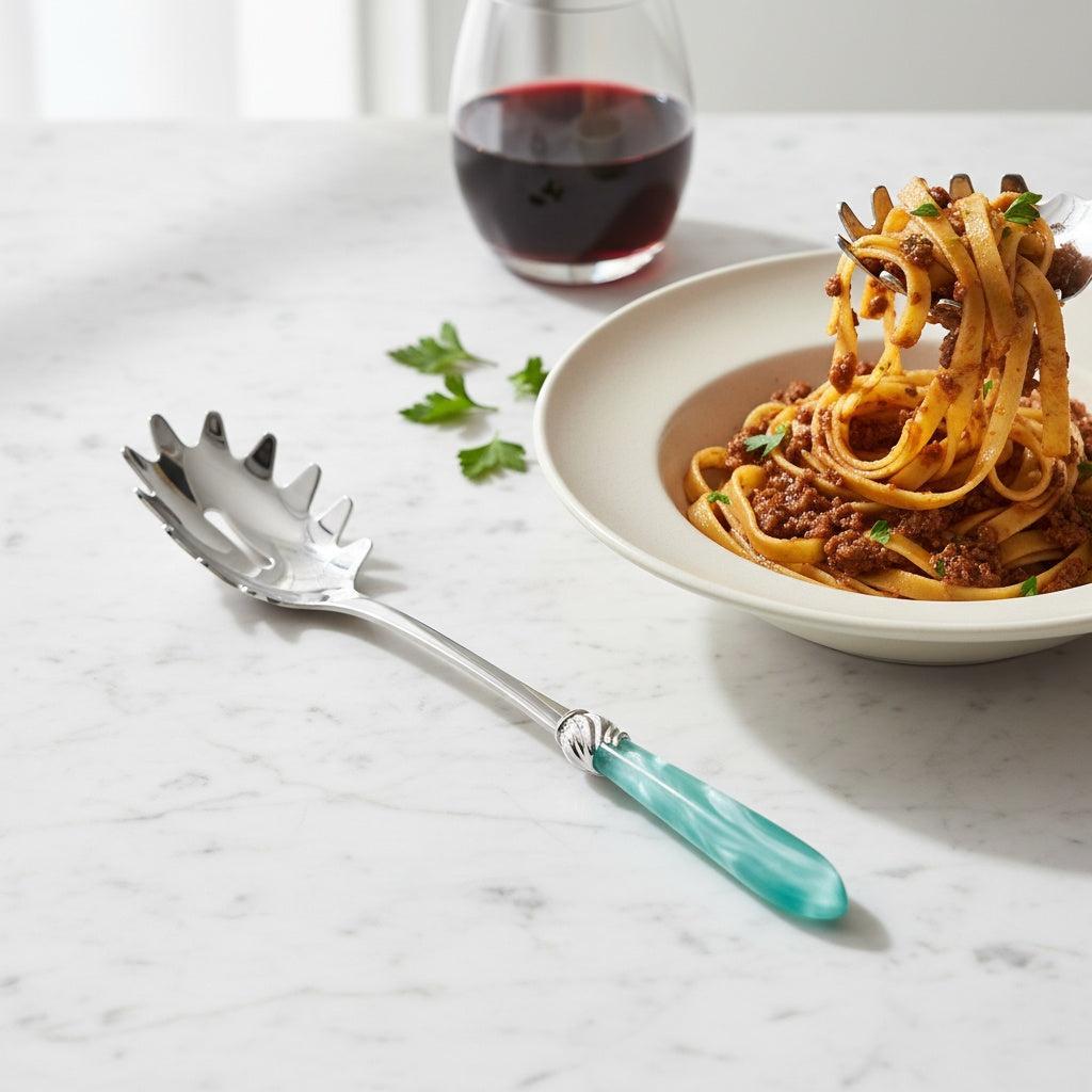 Falabella Brilliant Pasta / Spaghetti Server - Aqua