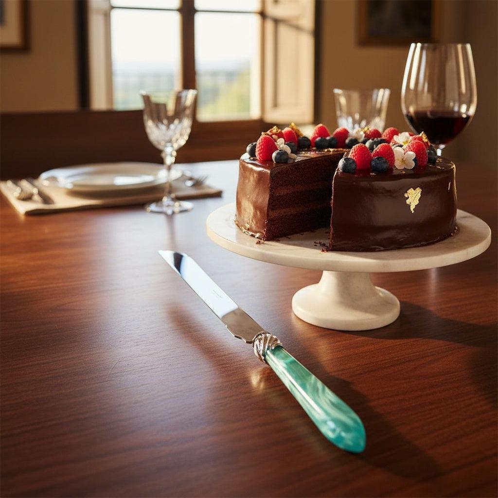 Falabella Brilliant Long Cake Knife 32 cm (12.60 inch)  - Aqua