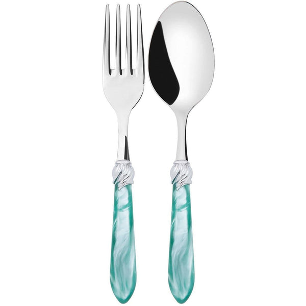 Falabella Brilliant 2 Piece Serving Set, Aqua — Casa Bugatti
