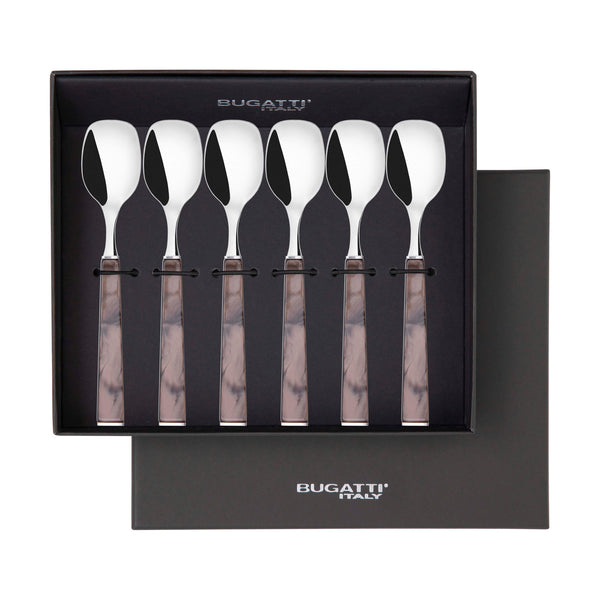 GEOM Ice Cream Spoons Set in Gift Box - Chocolate